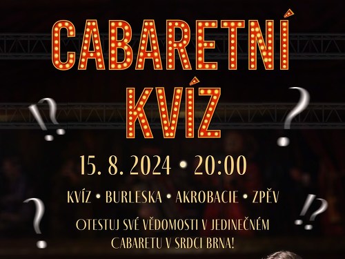 Plakát události Cabaretní kvíz x Holky z Brna
