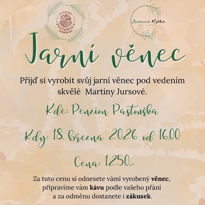 Plakát události Workshop - jarní věnec