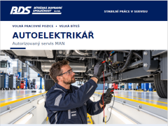 BÍTEŠSKÁ DOPRAVNÍ SPOLEČNOST, spol. s r.o. nabízí práci na pozici Autoelektrikář v obci Velká Bíteš