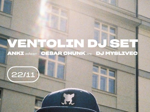 Plakát události NEKŘEST: Ventolin B2B Myslivec DJ Set, Anki, Cesar Chunk