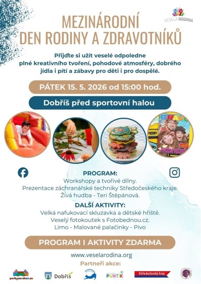 Plakát události Mezinárodní den rodiny a zdravotníků