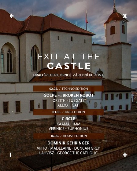 Plakát události EXIT At The Castle 2025 | Hrad Špilberk