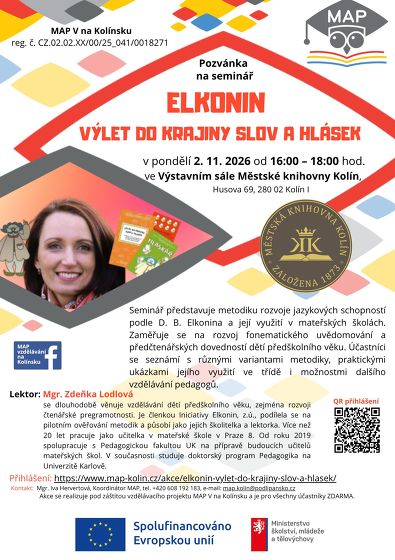 Plakát události Elkonin - výlet do krajiny slov a hlásek