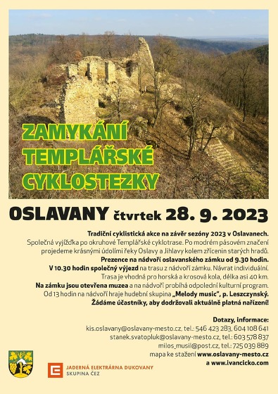 Plakát události Zamykání templářské cyklostezky