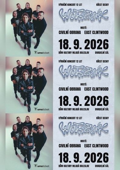 Plakát události Wotazník 12 LET | hosté: Civilní Obrana, EAST Clintwood