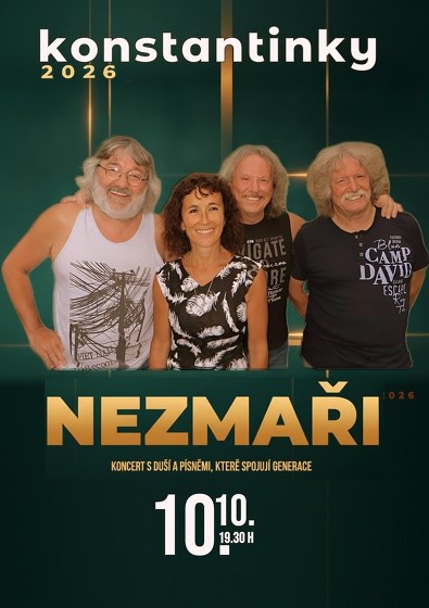 Plakát události NEZMAŘI v Konstantinkách