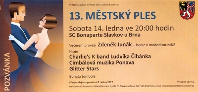 Plakát události Třináctý městský ples