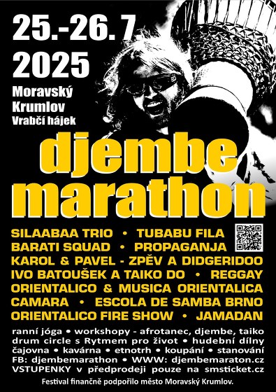 Plakát události Djembe Marathon 2025