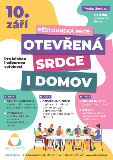 Plakát události Pěstounská péče: Otevřená srdce i domov