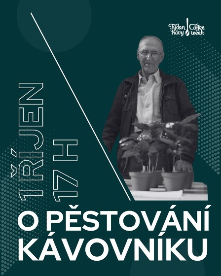 Plakát události O pěstování kávovníku - přednáška Týden kávy