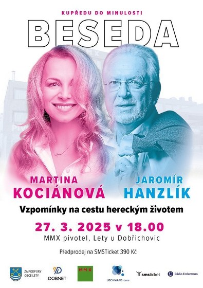 Plakát události BESEDA Martiny Kociánové a Jaromíra Hanzlíka