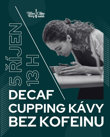 Plakát události Cupping bezkofeinových káv - Týden kávy