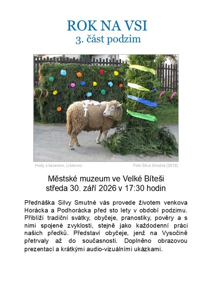 Plakát události Rok na vsi: PODZIM