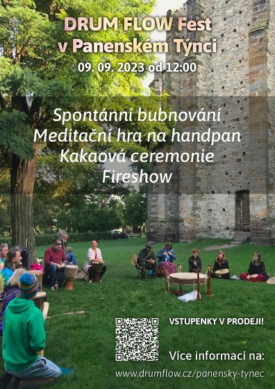 Plakát události DRUM FLOW Fest v Panenském Týnci
