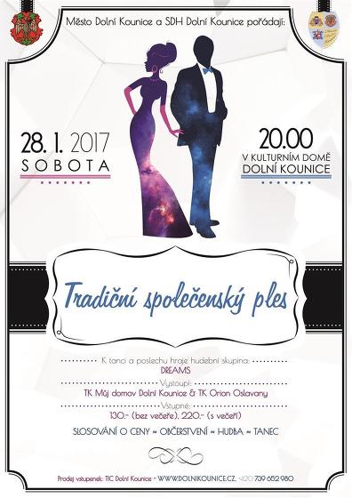Plakát události Tradiční společenský ples