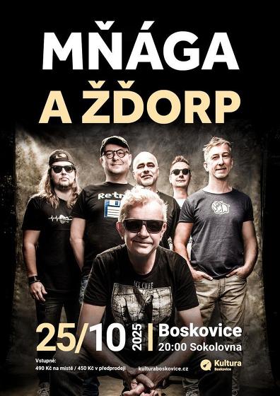 Plakát události Mňága a Žďorp, Boskovice
