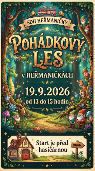 Plakát události Pohádkový les v Heřmaničkách