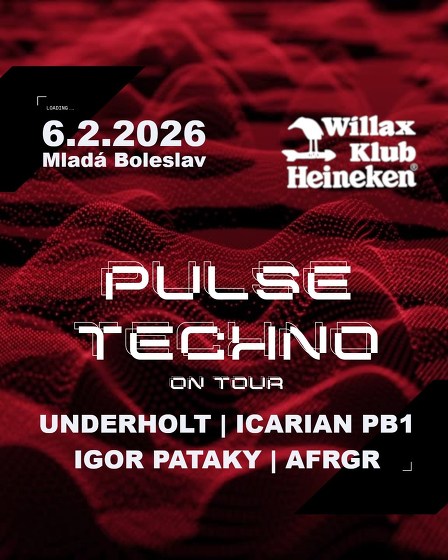 Plakát události Pulse Techno on Tour w/ Underholt, Icarian PB1, Igor Pataky