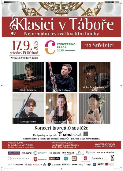 Plakát události Concertino Praga – koncert laureátů soutěže 