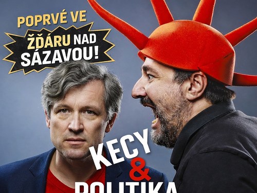 Plakát události Bohumil Pečinka a Petros Michopulos: Kecy & politika - live