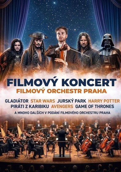 Plakát události Velký koncert filmové hudby v Brně