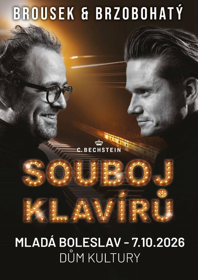 Plakát události Souboj Klavírů v Mladé Boleslavi