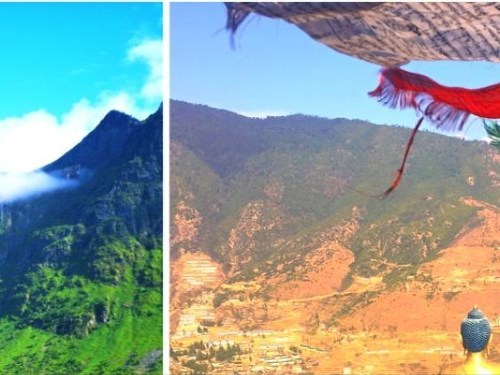 Plakát události Bhútán a Norsko aneb jak se žije v zemích štěstí / K. a M.