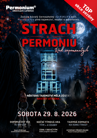 Plakát události Strach v Permoniu 2026 - ŘÁD ZAPOMENUTÝCH