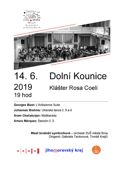 Plakát události Koncert - Mladí Brněnští symfonikové