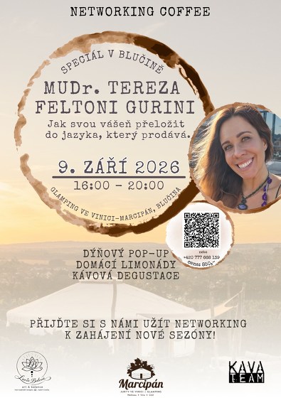 Plakát události Networking Coffee - Speciál v Blučině: Zahájení sezóny