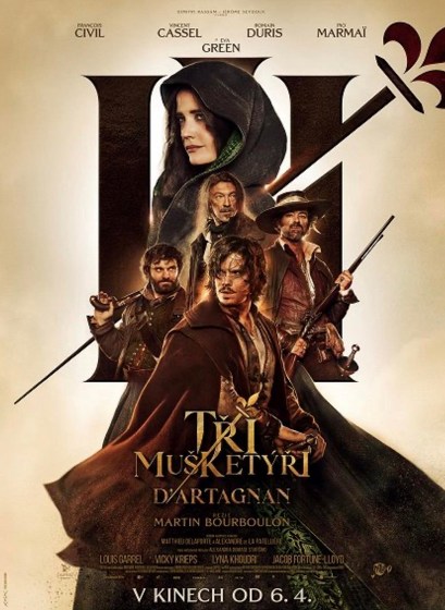 Plakát události Tři mušketýři: D'Artagnan
