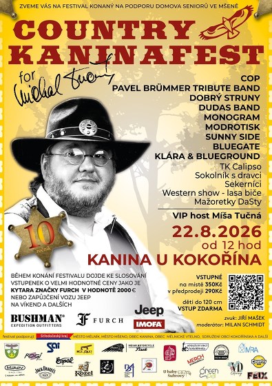 Plakát události 10. Country Kaninafest