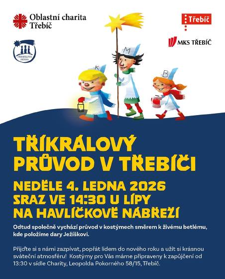 Plakát události Tříkrálový průvod v Třebíči