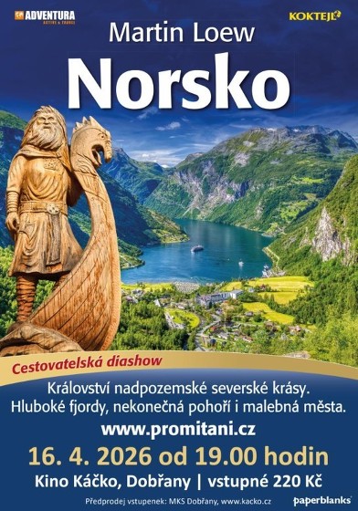 Plakát události Cestovatelská diashow - Norsko