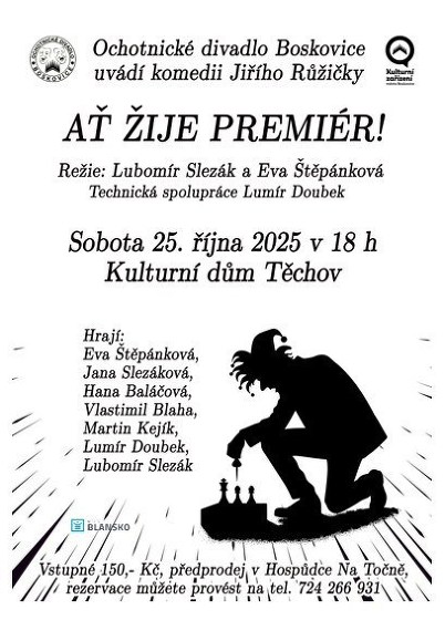 Plakát události Ať žije premiér!