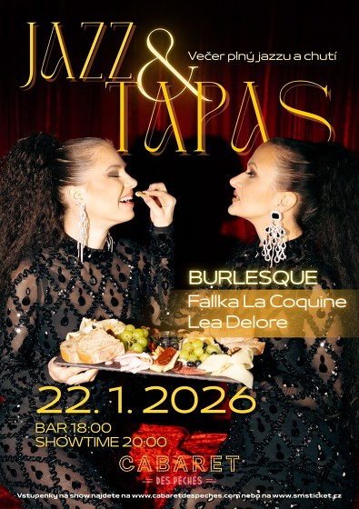Plakát události Jazz & Tapas: Burlesque edice