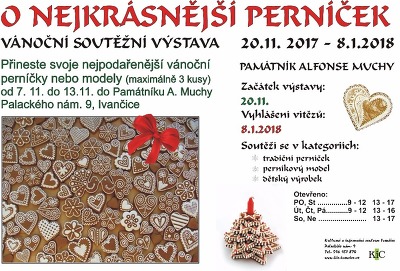 Plakát události O nejkrásnější perníček 20. 11. - 8. 1.