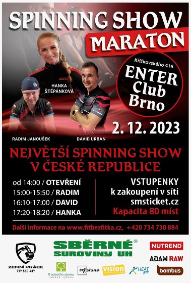 Plakát události Spinning Show Marathon