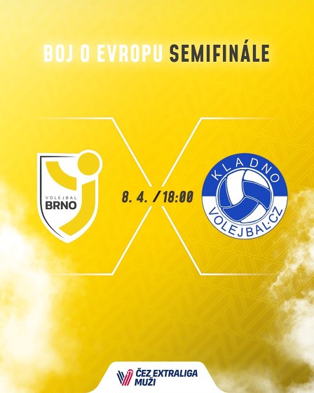 Plakát události Boj o volejbalové evropské poháry: Brno - Kladno