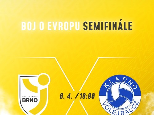 Plakát události Boj o volejbalové evropské poháry: Brno - Kladno
