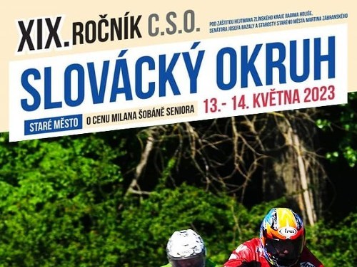 Plakát události Slovácký okruh - O cenu Milana Šobáně seniora XIX. ročník