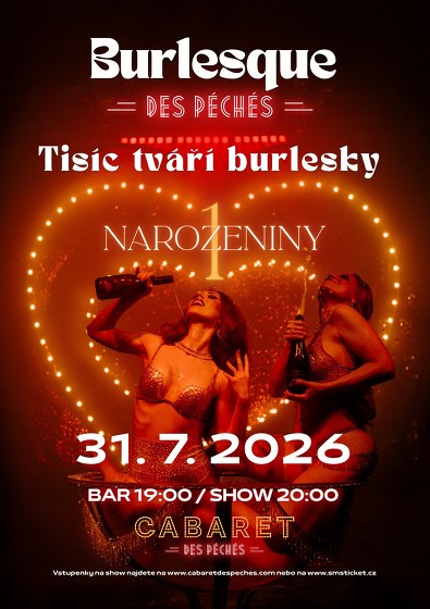 Plakát události Burlesque des Péchés: Tisíc tváří burlesky