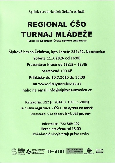 Plakát události Turnaj mládeže v šipkách