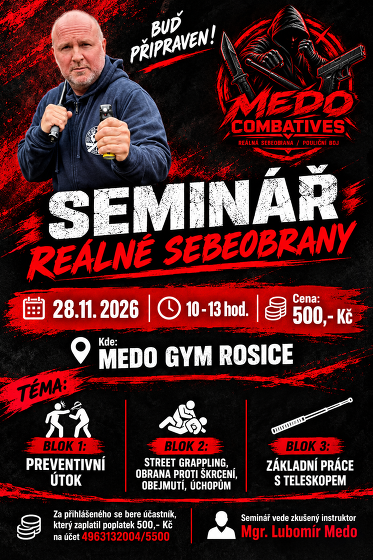 Plakát události Seminář reálné sebeobrany