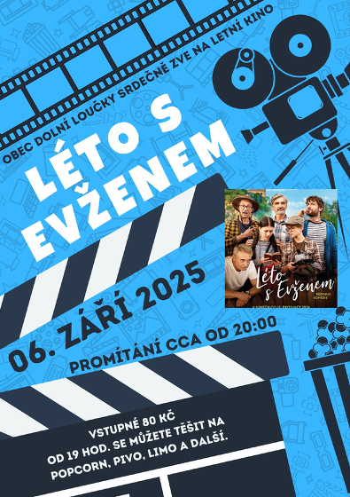 Plakát události Letní kino v Dolních Loučkách