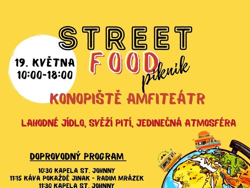 Plakát události Dobré jídlo světa Street food piknik Konopiště