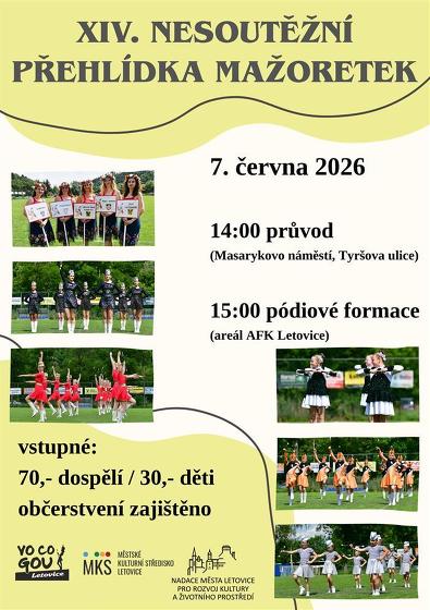 Plakát události XIV. Nesoutěžní přehlídka mažoretek