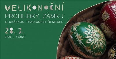 Plakát události Velikonoční prohlídky zámku s tradičními řemesly