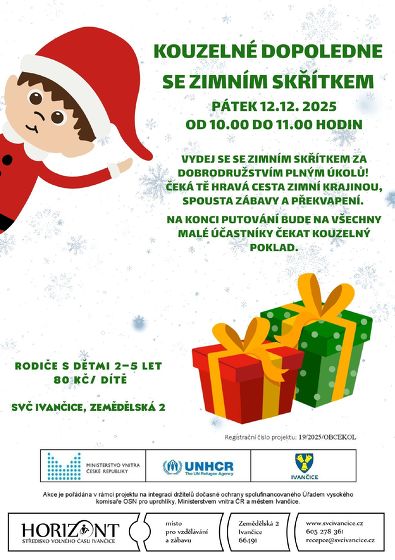Plakát události Kouzelné dopoledne se zimním skřítkem