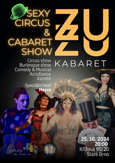 Plakát události ZuZu Kabaret Sexy Cirkus & Cabaret Show